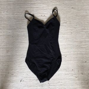 Wear moi brand black “Ulena” style leotard